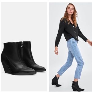 Zara Leather Boots